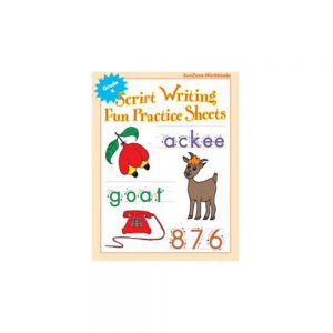 SunZone Workbooks Script Writing Fun Practice Sheets   Grade K