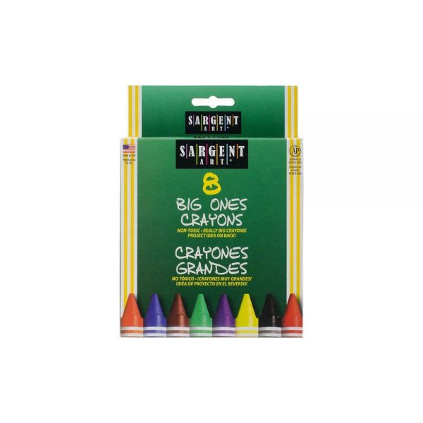 Sargent Art 8 Big ones Crayons - Jumbo