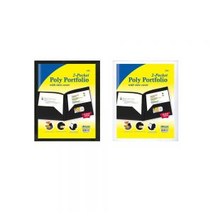 2 Pocket Poly Portfolio with view cover