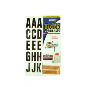 Adhesive Plastic Block Letters