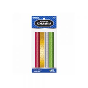 Star Labels Assorted color