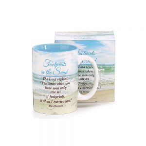 Footprints in The Sand Ceramic Mug 16oz