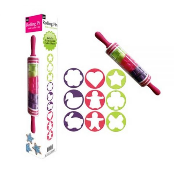 Rolling Pin - with cookie cutters - Image 2