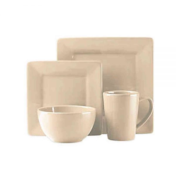 Tabletops Gallery Misto Linen 4 Piece Plate Setting
