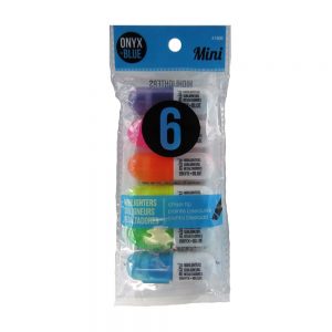 Highlighter 6 pack Onix +Blue