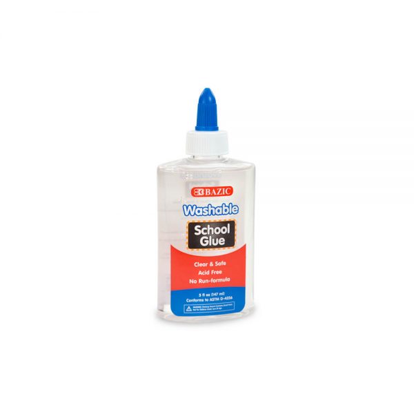 Bazic Washable School Glue - Clear Glue