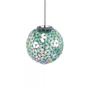 Summer Terrace Pink Solar Mosaic Ball